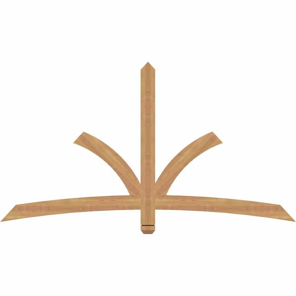 Ekena Millwork Davenport Timber Gable Bracket, Western Red Cedar, 72"W x 39"H x 1 1/2"D x 3 1/2"F, 13/12 Pitch GBW072X39X0204DAV00SWR - main